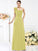 Sheath/Column Spaghetti Straps Hand-Made Flower Sleeveless Long Chiffon Bridesmaid Dresses CICIP0005774