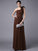Sheath/Column One-Shoulder Sleeveless Pleats Long Chiffon Bridesmaid Dresses CICIP0005498