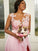 A-Line/Princess Chiffon Applique Scoop Sleeveless Floor-Length Bridesmaid Dresses CICIP0004918