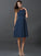 A-Line/Princess Scoop Sleeveless Short Lace Bridesmaid Dresses CICIP0005269