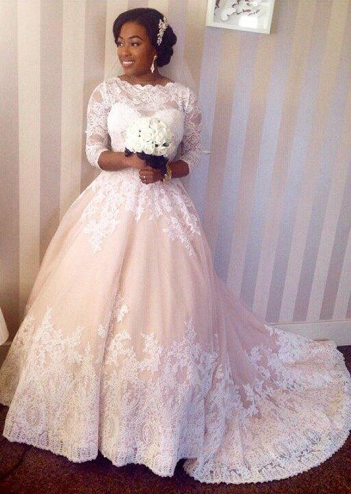 2024 Cheap A Line Court Train Sweetheart Lace Wedding Dresses