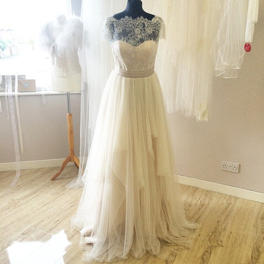 New Arrival Real Made Lace Wedding Dresses,Sexy Tulle Wedding Dresses,The Charming A-Line Wedding Dress,Wedding Dresses, Dresses For Wedding