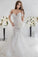 Charming Mermaid Style Off-the-Shoulder Sweep Train Lace Wedding Dress N2500