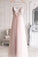 Charming Spaghetti Straps Deep V Neck Tulle Prom Dress with Flowers, A Line Party Dress N2390