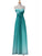 Real Beauty Peacock Green Gradient Ombre Chiffon Prom Dresses SM21