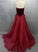 Sexy A line V-Neck Prom Dress,Noble Strapless Evening Dress,Organza Prom Dresses N47