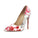 High-heels with colourful patterns, Fashion Evening Party Shoes, yy23
